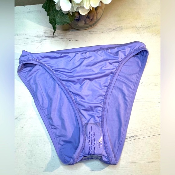 Becca Swim Bottoms, High Waist, Color Purple/Lavender, Size Medium, NWOT - Picture 2 of 8